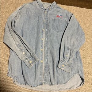Vintage oversized planet Hollywood denim button up